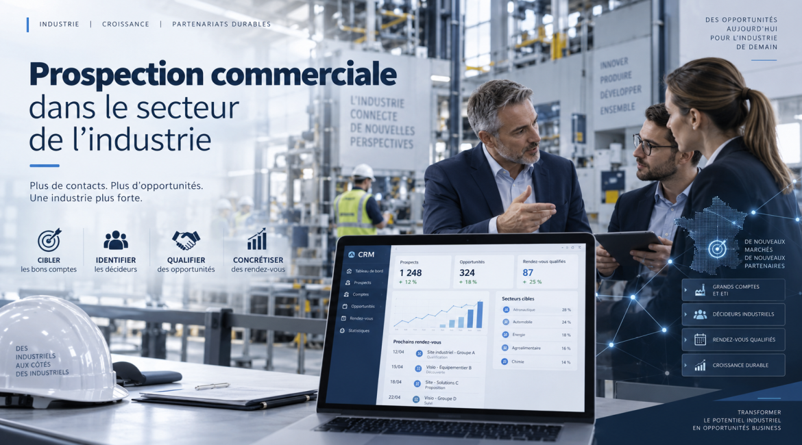 Externalise sa prospection dans l'industrie