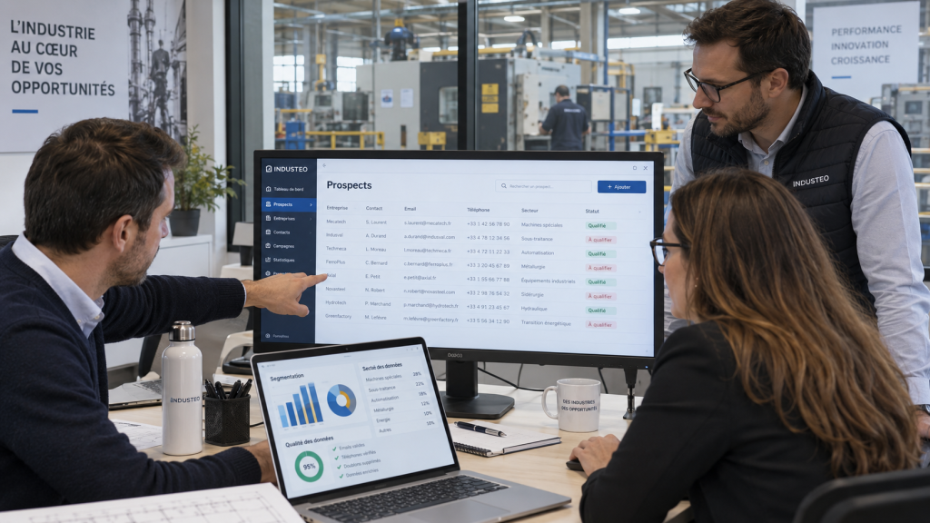 Prospecter avec une base de données qualifiées pour l'industrie
